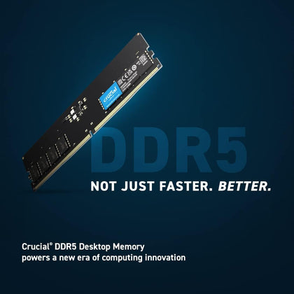 Crucial RAM Desktop 16GB DDR5 4800MHz CL40 Memory