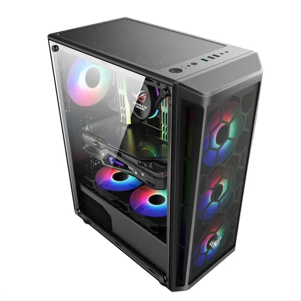 AULA Casing FZ002 Black 4 RGB Fans