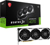 MSI Graphic Card RTX 4070 VENTUS 3X 12GB OC MSI Graphic Card RTX 4070 VENTUS 3X 12GB OC