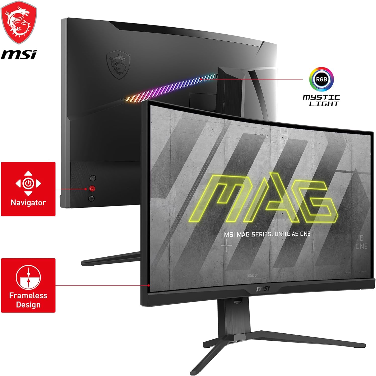 MSI LED Monitor MAG 325CQRF QD 31.5 Inch Curved 170Hz WQHD