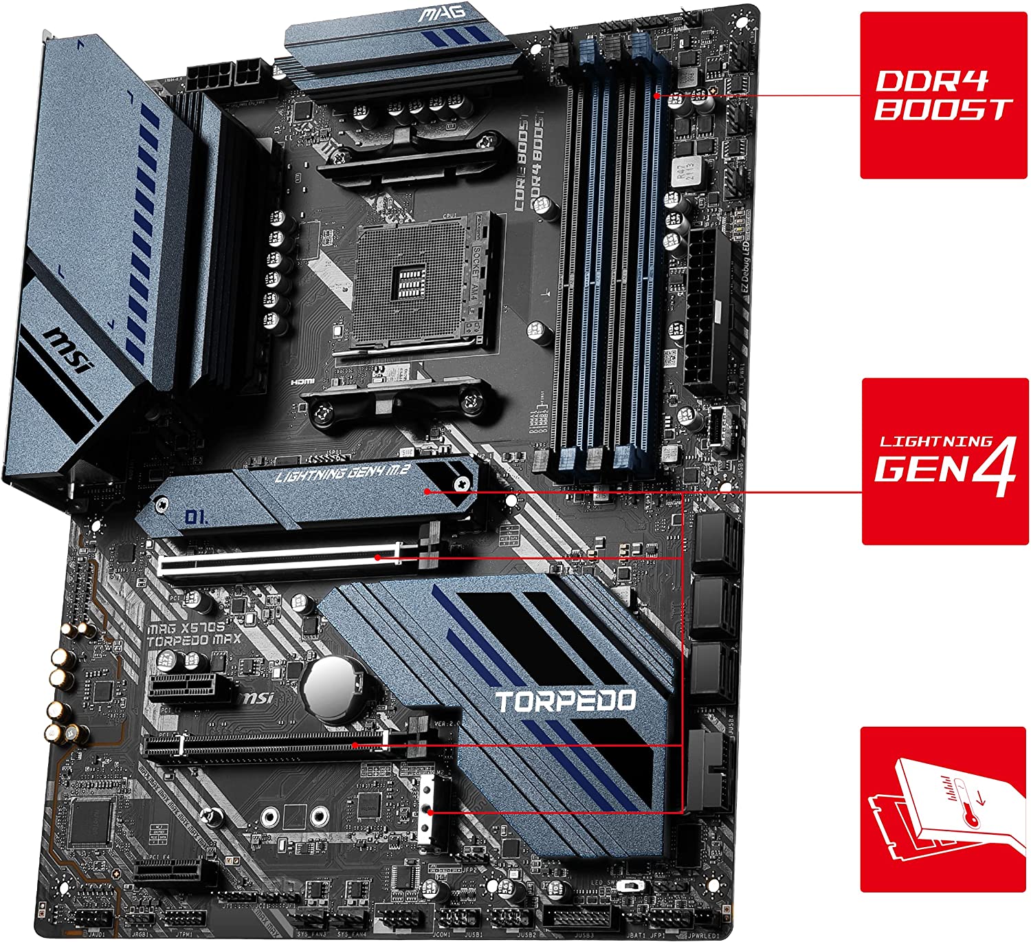 MSI Motherboard MAG X570S TORPEDO MAX