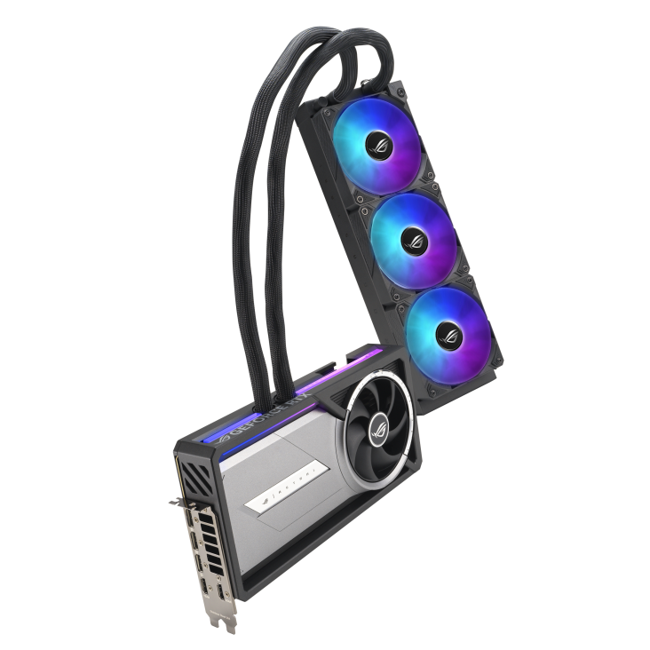 Asus Graphic Card Rog Astral LC RTX 5090 32GB OC 360mm Radiator AIO Cooler