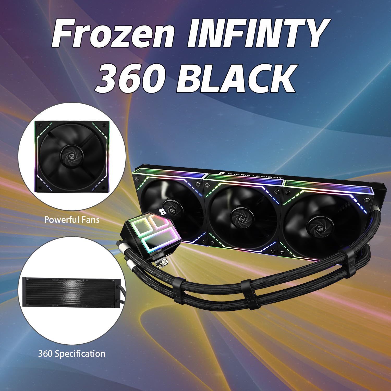 Thermalright Liquid Cooler Frozen Infinity 360 ARGB Black