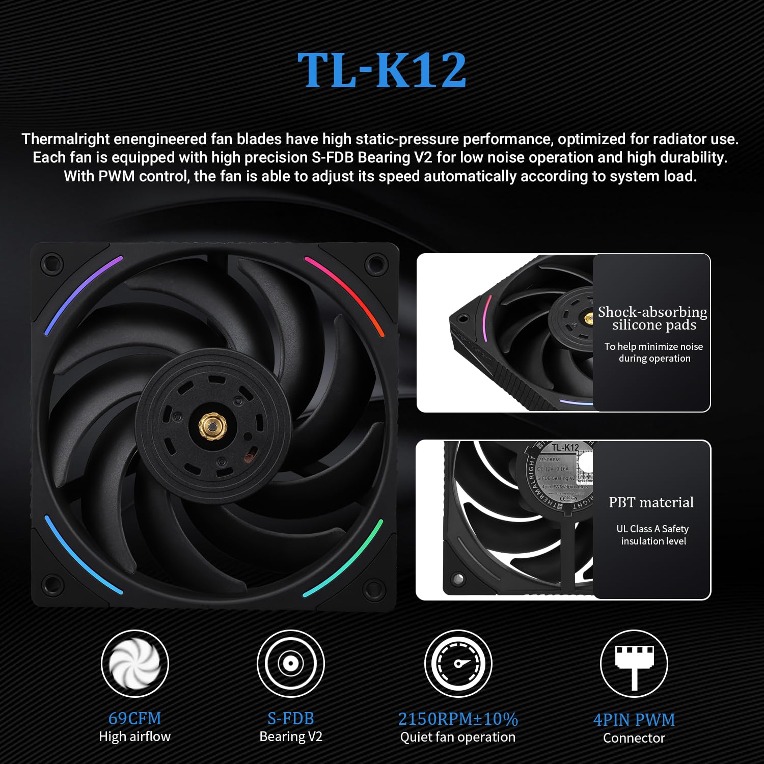 Thermalright Liquid Cooler Mjolnir Vision X 360 LCD ARGB Black Without fan