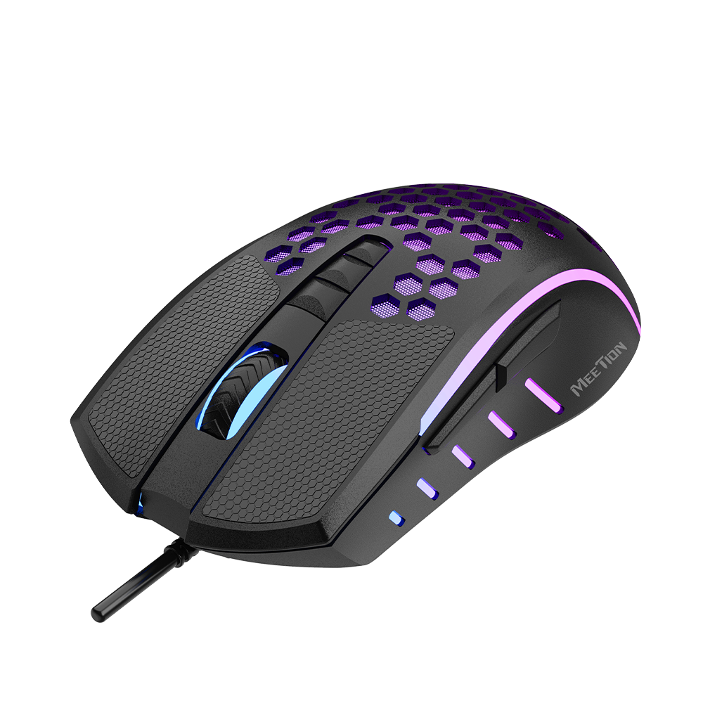 Meetion Mouse GM 015 Wired Lightweight RGB Gaming Mouse