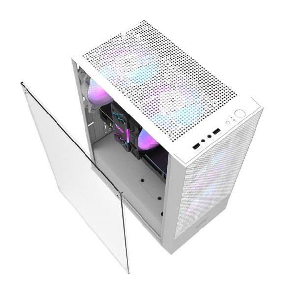 Darkflash Casing A290 White 3 RGB Fans