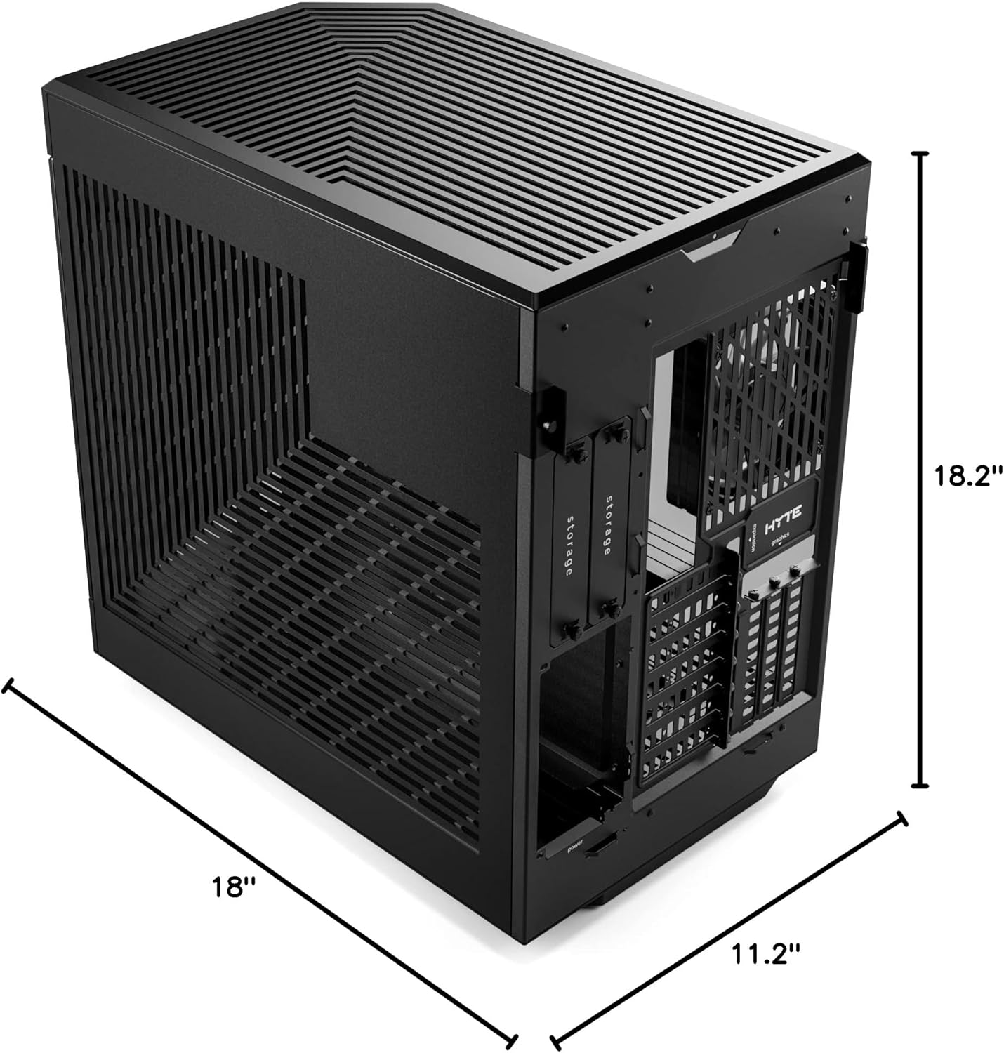 HYTE Casing Y60 Modern Aesthetic Dual Chamber Panoramic ATX Mid-Tower
