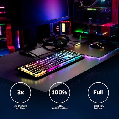 HyperX Keyboard Alloy Elite 2 Mechanical Gaming Keyboard HyperX Red