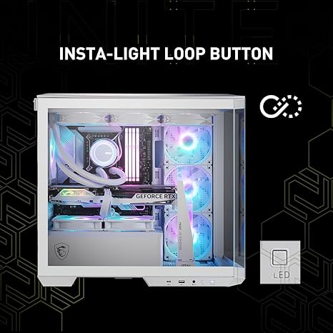 MSI Gaming PC Casing MAG PANO M100R PZ White