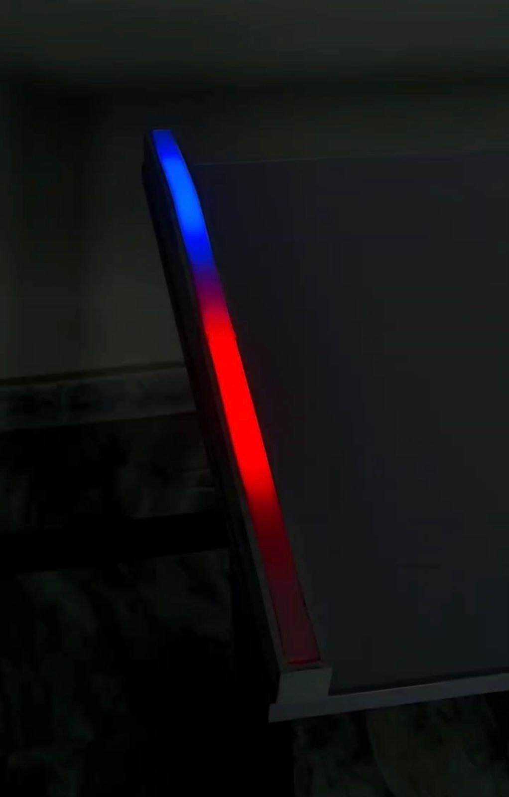 Gaming Table RGB White Top