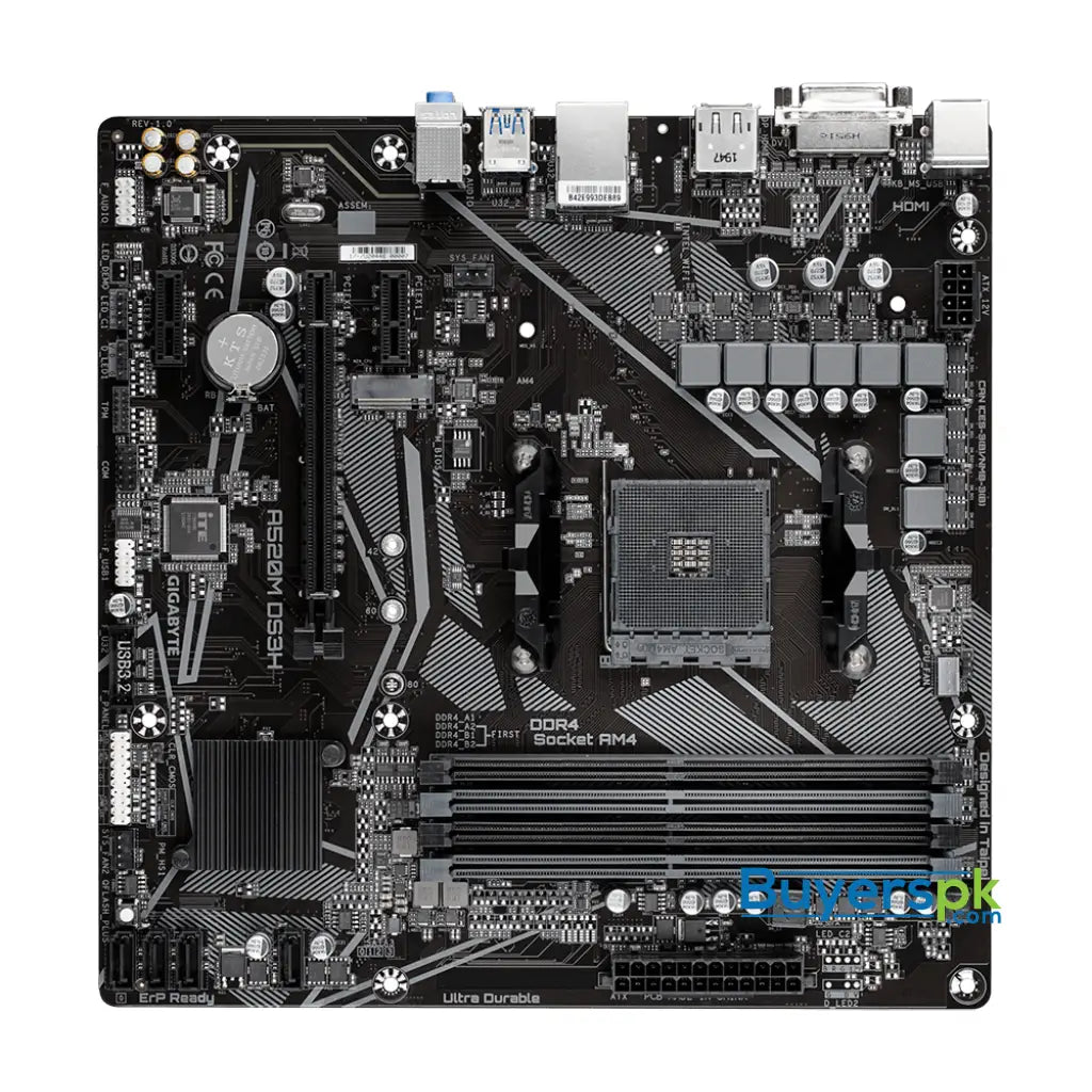 Gigabyte A520m Ds3h Amd Am4 Matx Motherboard - Price in Pakistan