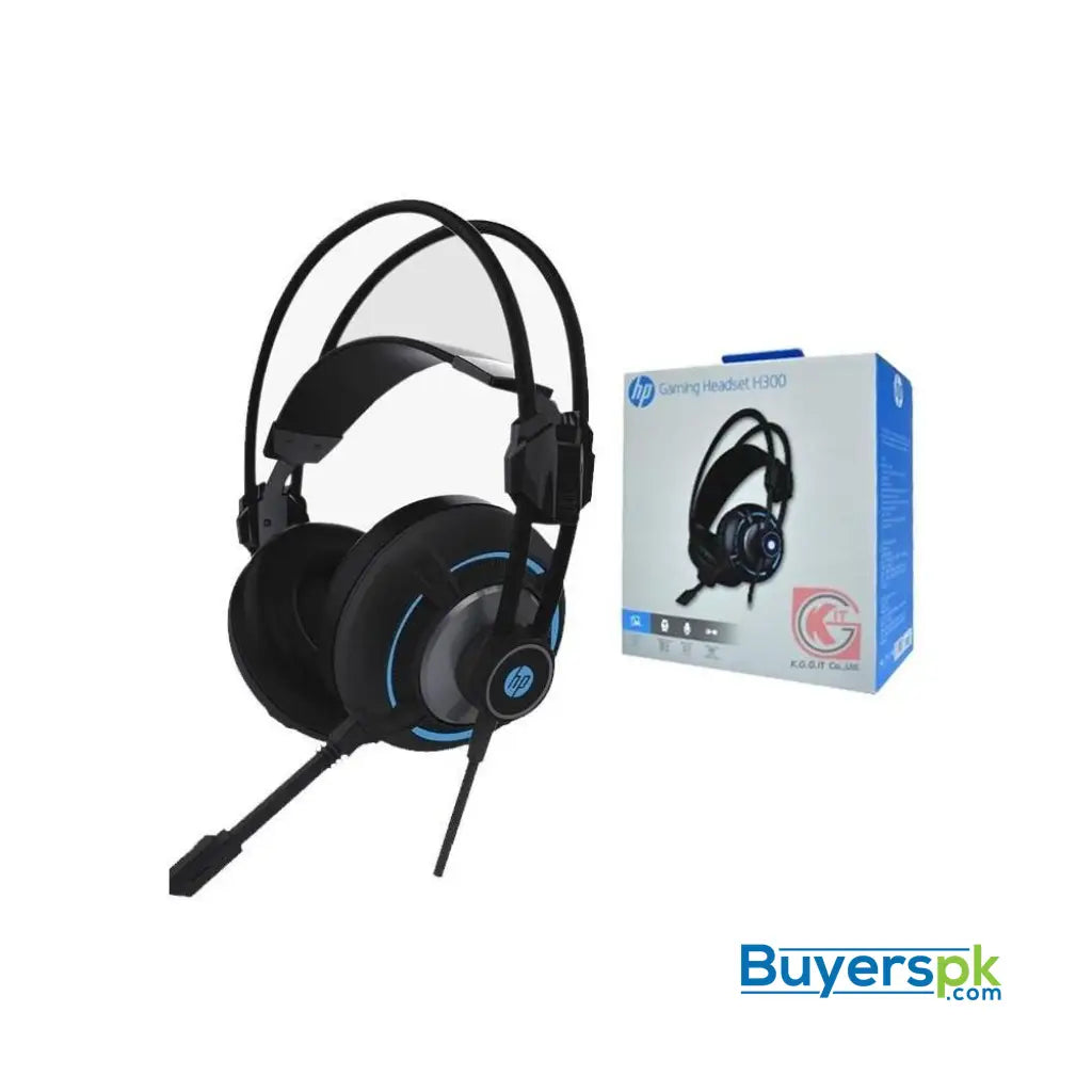 HP H300 USB 3.5mm Wired 4D Stereo Gaming Headphone Headset with Microphone - Headset
