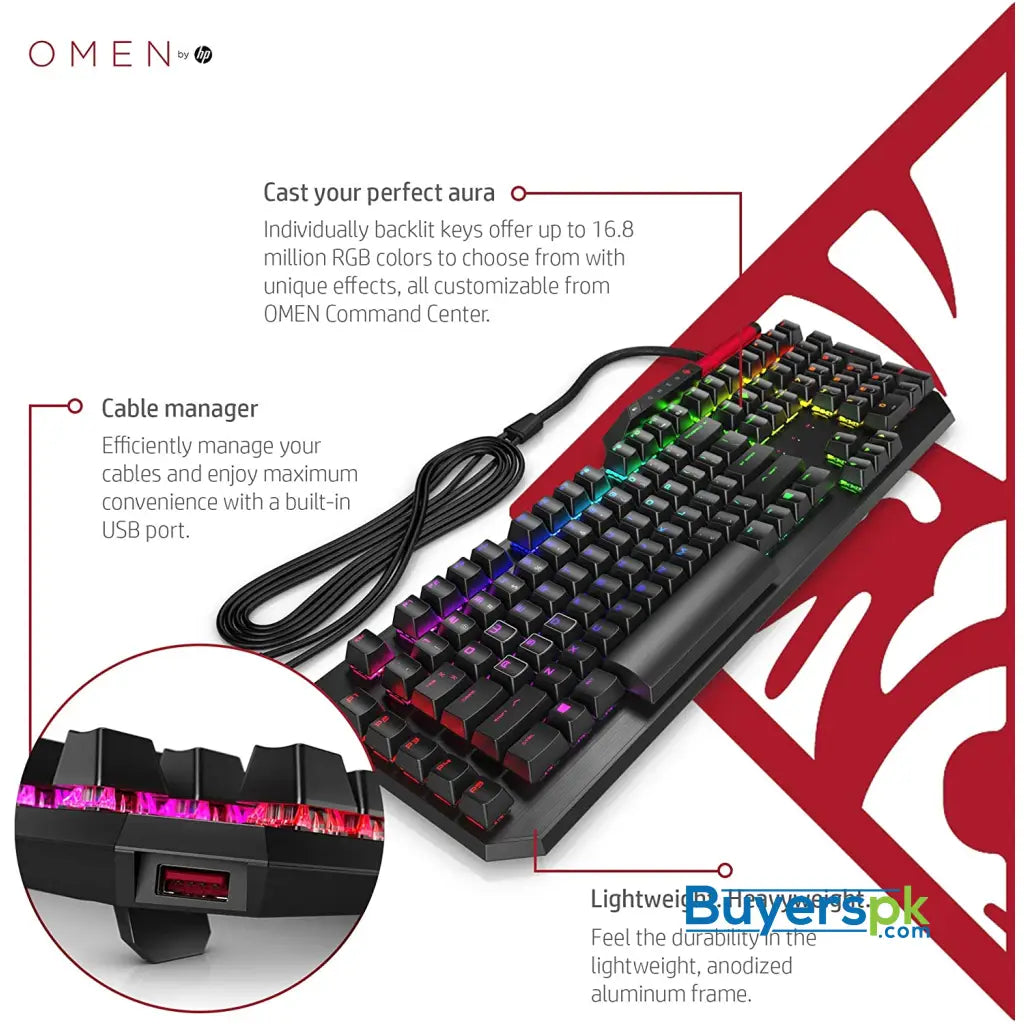 Hp Omen Sequencer Mechanical Optical Gaming Keyboard - Price in Pakistan