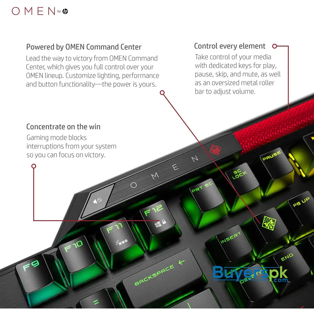 Hp Omen Sequencer Mechanical Optical Gaming Keyboard - Price in Pakistan