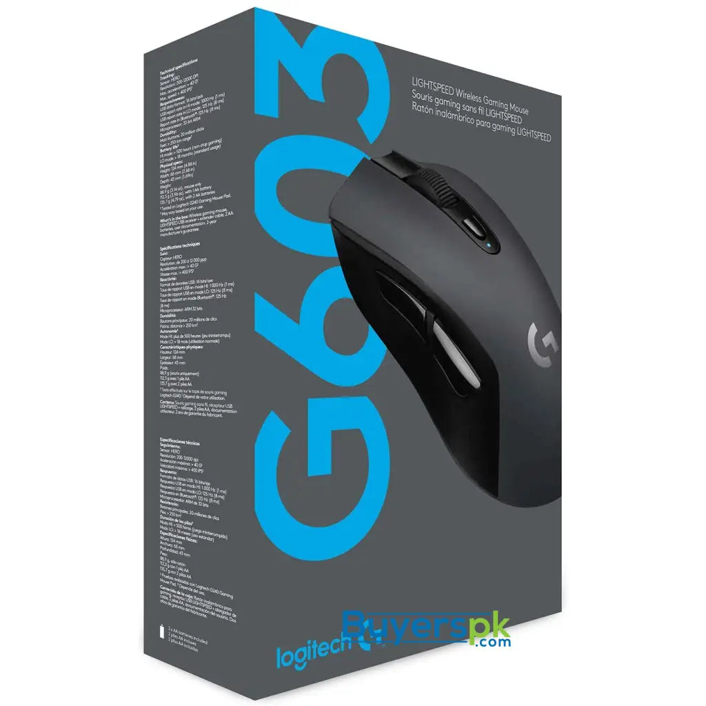 Logitech G603 Lightspeed Wireless Gaming Mouse - Price in Pakistan