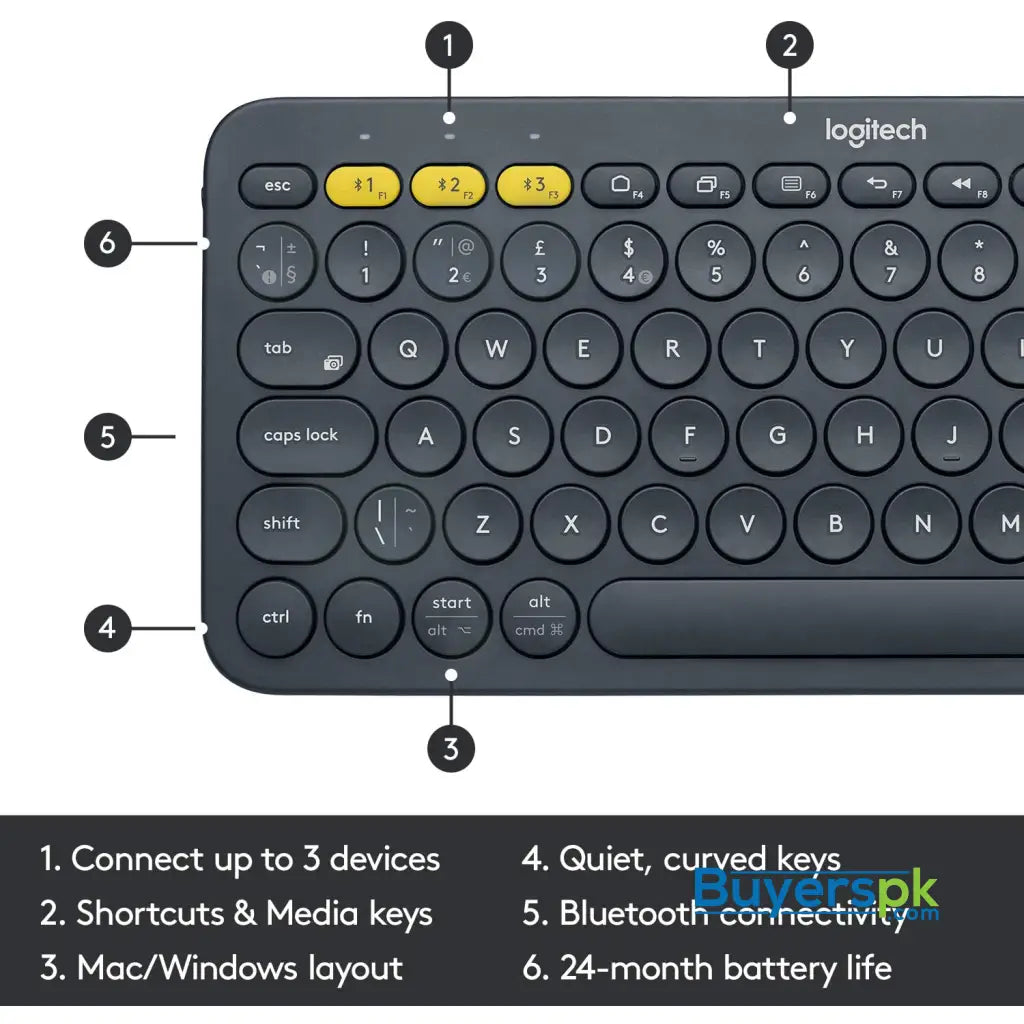 Logitech K380 Multi-device Bluetooth Keyboard - Price in Pakistan