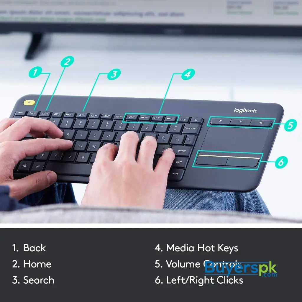 Logitech K400 plus Wireless Touch Keyboard - Price in Pakistan