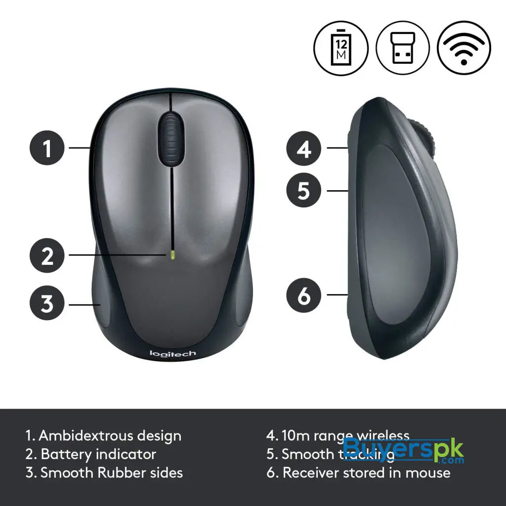 Logitech M235 Wireless Optical Mouse - Price in Pakistan