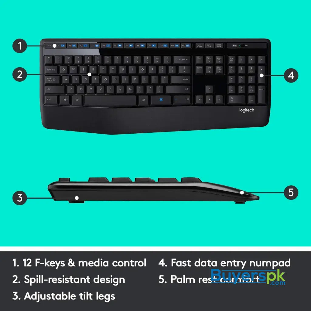 Logitech Mk345 Wireless Keyboard and Mouse Combo - Price in Pakistan