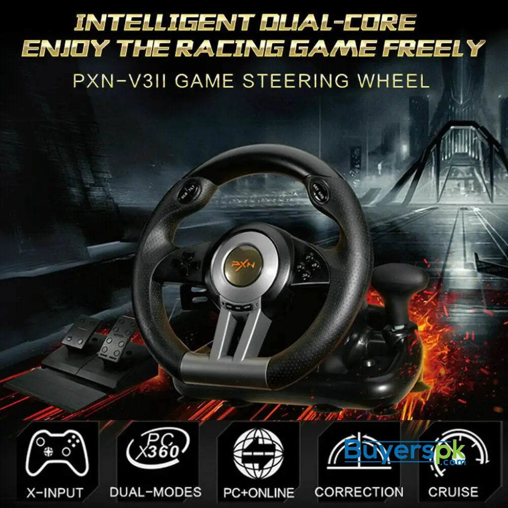 Pxn - V3 Pro/v3ii Racing Game Steering Wheel - Pad Price in Pakistan
