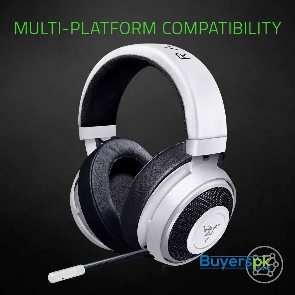 Razer Kraken Pro V2 - nalog Gaming Headset - White - Oval Ear Cushions - Headset
