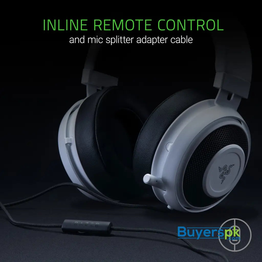 Razer Kraken Pro V2 - nalog Gaming Headset - White - Oval Ear Cushions - Headset
