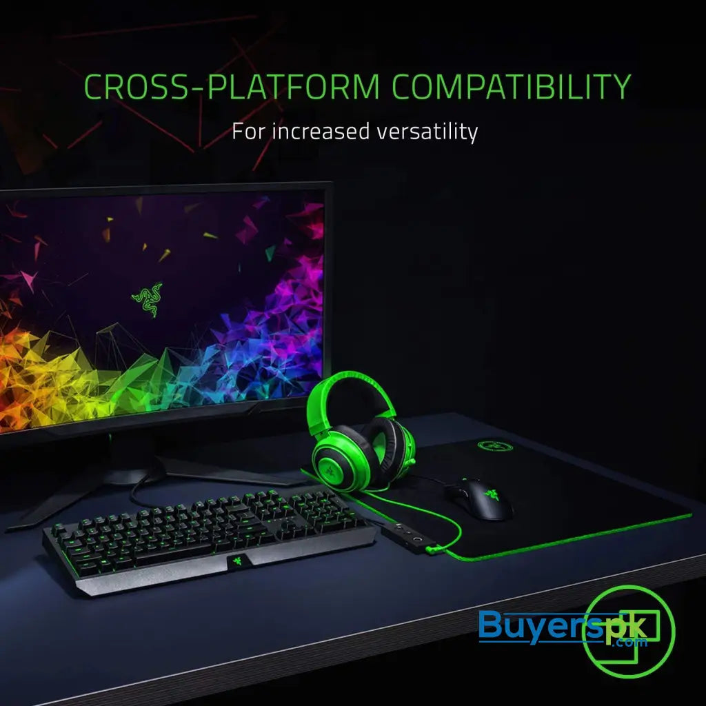 Razer Kraken Tournament Edition - Wired Gaming Headset with USB Audio Controller - Green - Headset