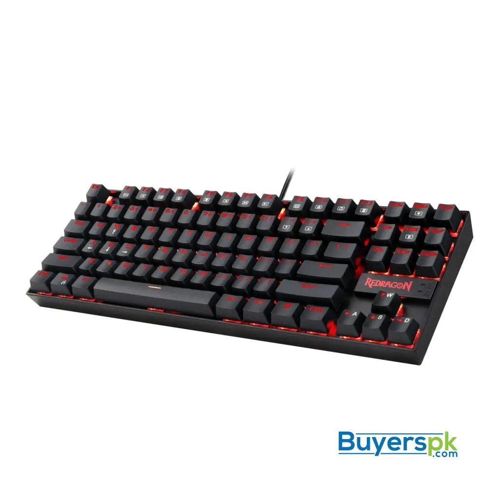 Redragon K552-BB Mechanical Gaming Keyboard and Mouse Combo & Large Mouse Pad & PC Gaming Headset with Mic 87 Key RED LED Backlit Keyboard