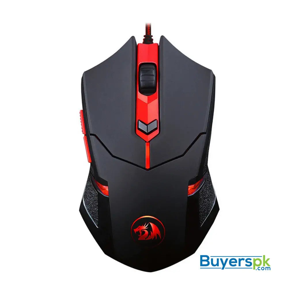 Redragon K552-BB Mechanical Gaming Keyboard and Mouse Combo & Large Mouse Pad & PC Gaming Headset with Mic 87 Key RED LED Backlit Keyboard
