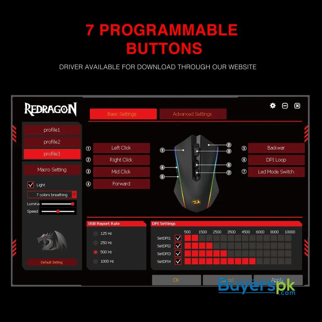 Redragon M710 Memeanlion Chroma Wired Gaming Mouse - Mouse