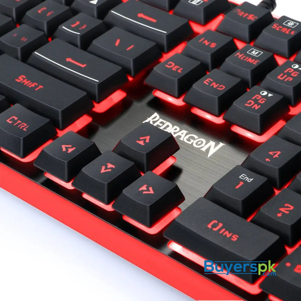 Redragon S107 PC Gaming Keyboard and Mouse Combo & Large Mouse Pad Mechanical Feel RGB Backlit & Edge Side Light Illumination Keyboard 3200