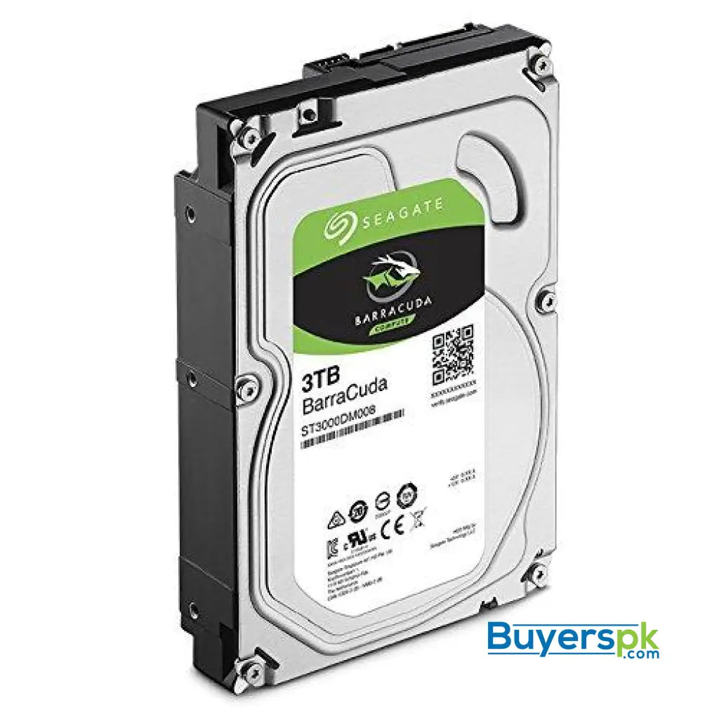 Seagate BarraCuda Internal Hard Drive 3TB SATA 6Gb/s 64MB Cache 3.5-Inch (ST3000DM008) 2 Yrs Warranty - Hard Drive