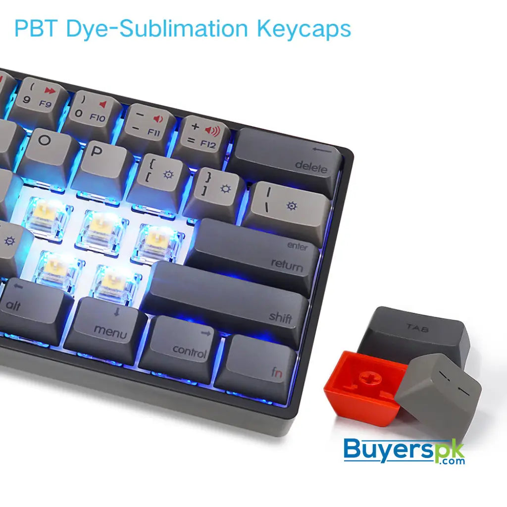 Sk61s Deep Gray (pbt Keycaps) Switches: Yellow - gaming keyboard Price in Pakistan