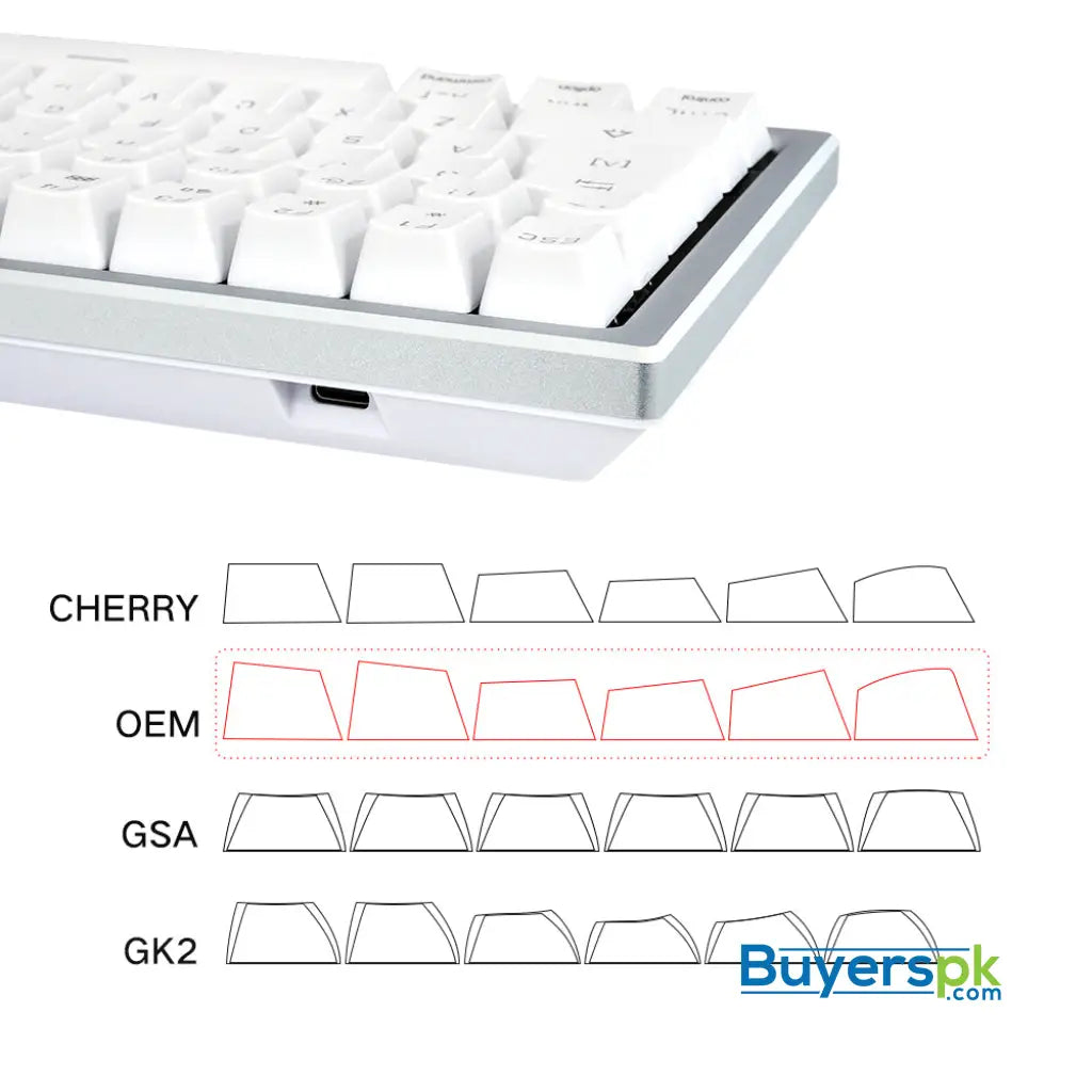 Sk84k White (abs Keycaps) Switches: Yellow - gaming keyboard Price in Pakistan