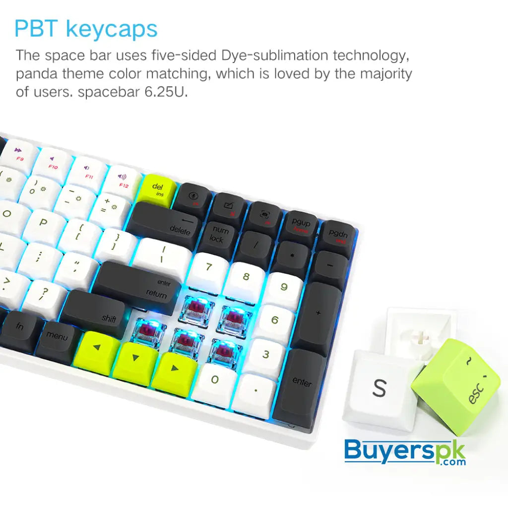 Sk96s Panda (gk1 Keycaps) Switches: Brown - gaming keyboard Price in Pakistan
