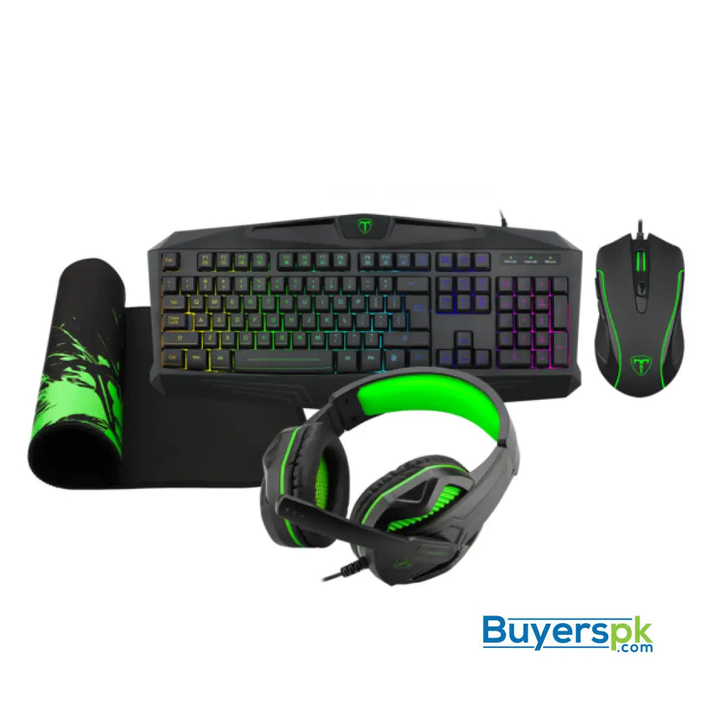 T-dagger T-tgs003 Mouse/ Keyboard/mousepad/headset 4 in 1 Gaming Combo Set - Keyboard + Mouse Price Pakistan