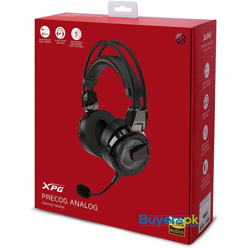 Xpg Precog Analog 3.5mm Ergonomic Cushions Gaming Headset - Price in Pakistan