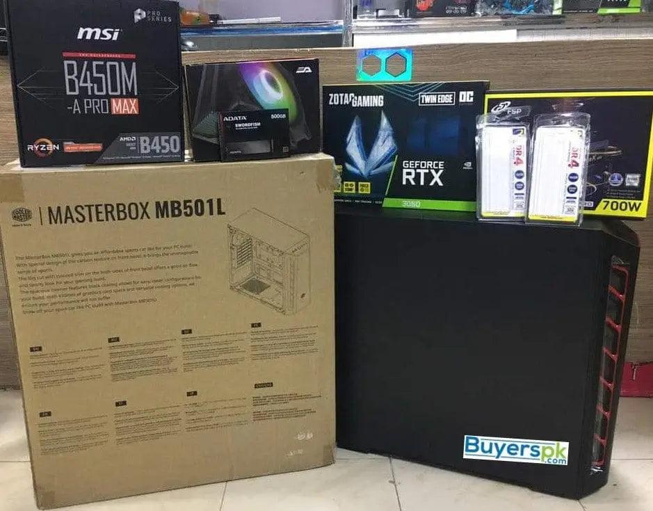 Ryzen 5 3600 Processor Rendering System Build paired with Zotac Twin Edge RTX 3060 12GB GPU in Pakistan
