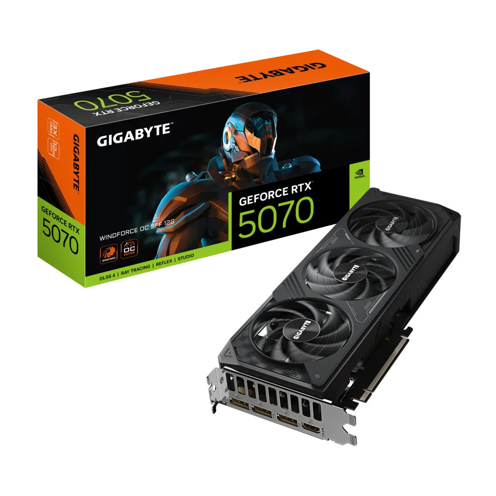 Gigabyte Graphics Card RTX 5070 WINDFORCE OC 12GB
