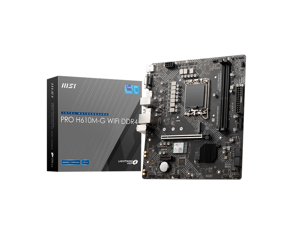 MSI Motherboard pro H610m-G WIFI DDR4