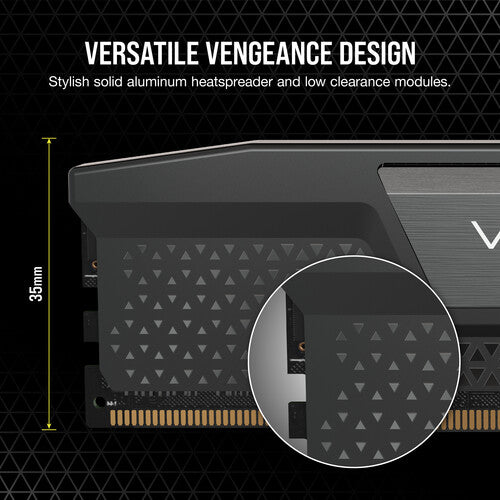 Corsair Desktop RAM VENGEANCE 64GB (2x32GB) DDR5  6400MHz Memory Kit Black
