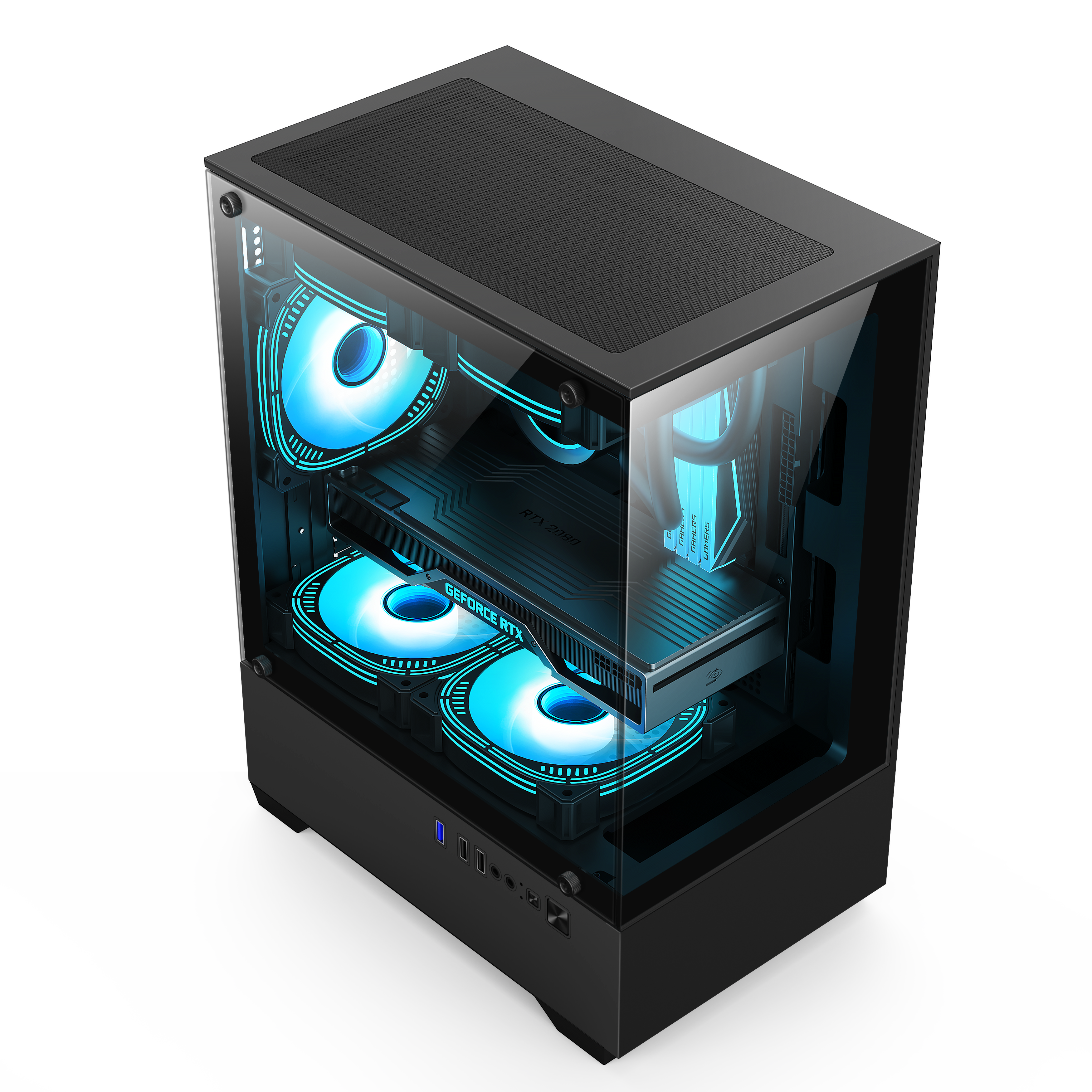 eDragon Casing Veles with 3 RGB Fans