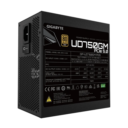 Gigabyte Power Supply UD750GM PG5 750 Watt 80+ Gold