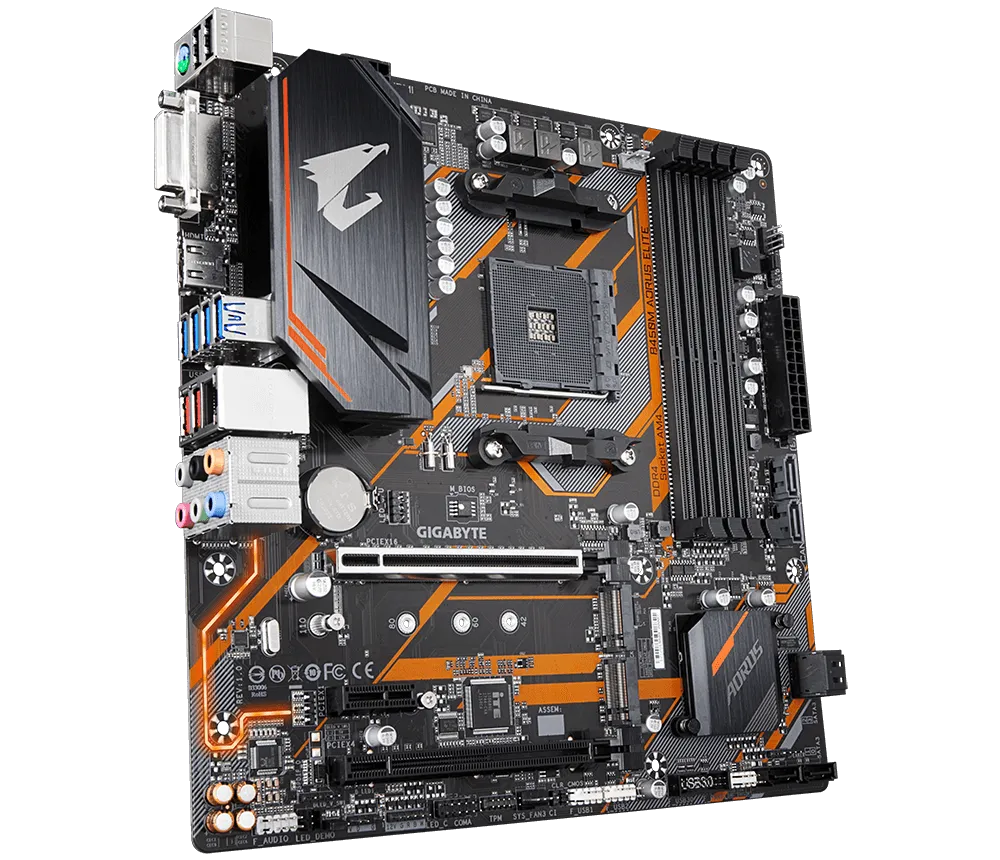 GIGABYTE Motherboard B450M AORUS Elite Dual M2 DDR4