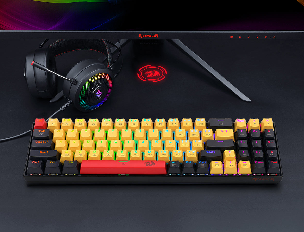 Redragon Keyboard K688 RGB Black