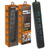 504pu Speed X Premium Portable Power Strip 5 socket + 2usb Port +2 TYPE C USB CABEL LENGTH 2M