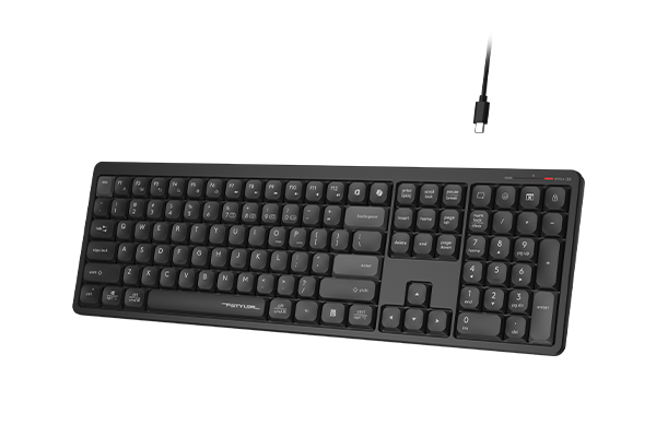 A4Tech Keyboard FBX55C Bluetooth 2.4G Wireless Black