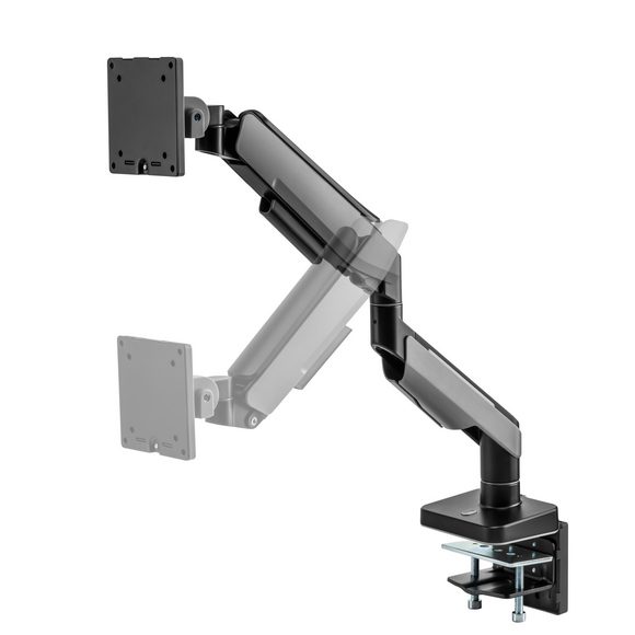 MXG Led Stand HMA-12R Heavy Duty RGB Gaming Monitor Arm Matte Black