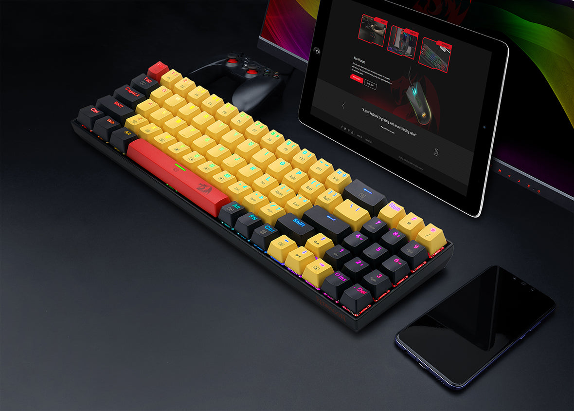 Redragon Keyboard K688 RGB Black