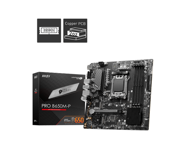 MSI Motherboard Pro B650m-P DDR5
